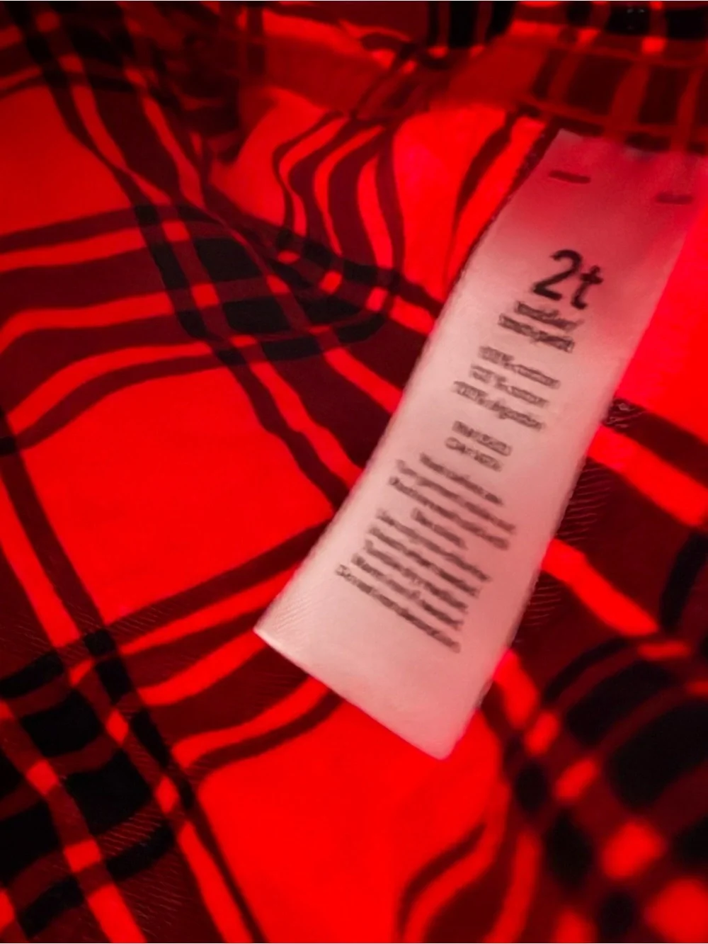 Carter's Red and Black Plaid Button-Down Shirt